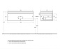 SLIDER База под раковину подвесная с одним выкатным ящиком, Чёрный фьюжн 996x476x299, SLIDER-1000-1C-SO-NF-P