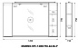Шкаф зеркальный, Belbagno Marino 1200х150х750, Bianco Lucido, MARINO-SPC-1200/750-2A-BL-P
