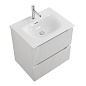 Тумба с раковиной подвесная BelBagno UNO-700-2C-SO-BO Bianco Opaco, раковина белая BB-8099-70