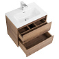 Тумба с раковиной подвесная Belbagno KRAFT 39-500, Rovere Tabacco, 510х390х515, KRAFT 39-500/390-2C-SO-RT/BB500/390ETL