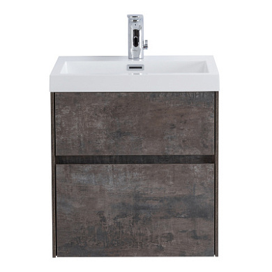 PIETRA MINI База под раковину подвесная с двумя выкатными ящиками, Stone, 494х395х400, PIETRA MINI-500AS-2C-SO-PT