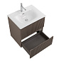 Тумба с раковиной подвесная BelBagno UNO-700-2C-SO-СO Бежевый матовый, раковина белая BB-8099-70