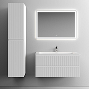 Тумба подвесная с керамической раковиной, SANCOS Snob T, 100 см Bianco SNT100W+CN7013