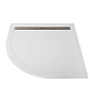 Поддон из искусственного мрамора CEZARES TRAY-AS-R-90-30-W с сифоном TRAY-AS-01