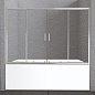 Душевая шторка на ванну BELBAGNO UNIQUE-VF-2-150/180-140-C-Cr