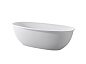 Ванна из искусственного камня Solid Surface 1700x760x540, BELBAGNO BB-MARINO-170-76-54-SSB белая матовая