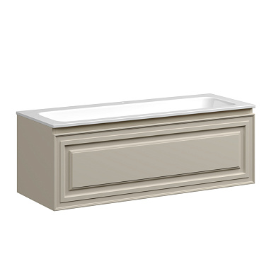 Very База под раковину подвесная с одним выкатным ящиком, 1195х445х406 Beige Soft VR120CE