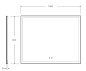 Зеркало с подсветкой, голосовым управлением и подогревом BelBagno SPC-GRT-1000-800-LED-TCH-SND