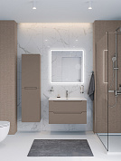 Тумба с керамической раковиной подвесная BelBagno ЭТНА (ETNA) 90 Бежевый Матовый ETNA-900-2C-SO-CO с раковиной BB900ETL