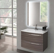 Тумба с керамической раковиной для ванной комнаты Cezares Comfort 75 см Grigio scuro