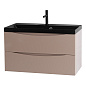 Тумба с раковиной подвесная BelBagno Marino 800, Capucino Lucido, 800x450x500, MARINO-800-2C-SO-CL-P/BB800/450-LV-ART-AST-NERO