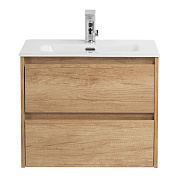 Тумба с раковиной подвесная Belbagno KRAFT 39-500, Rovere Nebrasca Nature, 510х390х515, KRAFT 39-500/390-2C-SO-RNN/BB500/390ETL