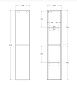 Колонна подвесная BELBAGNO ALBANO-1600-2A-SC-RR-P Rovere Rustico 160 см