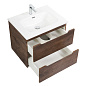 Тумба с раковиной подвесная Belbagno ETNA 600, Rovere Moro, 610х460х515, ETNA-600-2C-SO-RW-P/BB600ETL
