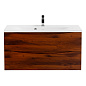 Тумба с раковиной подвесная BelBagno Marino 1000 , Rovere Cillegio, 1000x445x500, MARINO-1000-2C-SO-RC-P/BB1000/445-LV-MR-PR