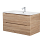 Тумба с раковиной подвесная Belbagno ETNA 1000, Rovere Bianco, 1010х460х515, ETNA-1000-2C-SO-WO-P/BB1000ETL