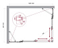 Душевой уголок BelBagno LUCE-AH-22-130/100-C-Cr