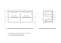 MARINO-CER База под раковину подвесная, Rovere Nature Grigio, MARINO-CER-1200-4C-SO-2-RNG-P