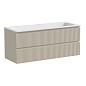 Snob R База под раковину подвесная с двумя выкатными ящиками, 1195х445х500 Beige Soft SNR120CE