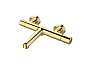 Смеситель для ванны и душа BELBAGNO UNO-VASM-ORO