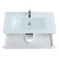 Тумба с раковиной подвесная Belbagno ETNA 1000, Bianco Lucido, 1010х460х515, ETNA-1000-2C-SO-BL-P/BB1010/465-LV-VTR-BL