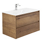Тумба с раковиной подвесная Belbagno KRAFT 900, Rovere Tabacco, 910х460х515, KRAFT-900-2C-SO-RT/BB910/465-LV-VTR-BL