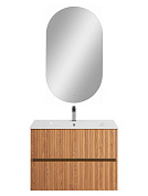 Тумба подвесная с керамической раковиной, Art&Max ELEGANT, 80 см бран AM-ELEGANT-800-2C-SO-BR-P+AM7110-80