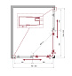 Душевой уголок BelBagno UNO-195-AH-2-120/80-P-Cr