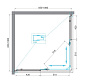 Душевой уголок BelBagno UNIQUE-A-2-85/100-M-Cr