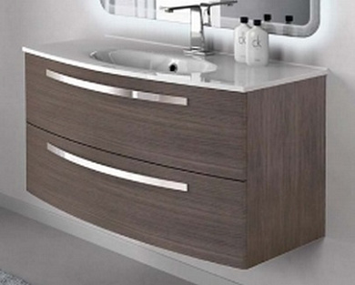 COMFORT База под раковину подвесная с двумя выдвижными ящиками, Grigio scuro, 100x54x55, 54482