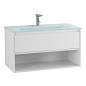 Тумба с раковиной подвесная Belbagno KRAFT 800, Bianco Opaco, 800x460x500, KRAFT-800-1C-SO-BO/BB810/465-LV-VTR-BL