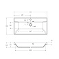 Тумба с раковиной подвесная BelBagno Marino 900, Bianco Opaco, 900x450x500, MARINO-900-2C-SO-BO-P/BB900/450-LV-ART-AST-NERO