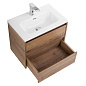 Тумба с раковиной подвесная Belbagno KRAFT 39-500, Rovere Tabacco, 510х390х515, KRAFT 39-500/390-2C-SO-RT/BB500/390ETL