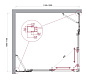 Душевой уголок BelBagno LUCE-AH-22-120/110-C-Cr