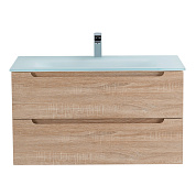 Тумба с раковиной подвесная Belbagno ETNA 900, Rovere Bianco, 910х460х515, ETNA-900-2C-SO-WO-P/BB910/465-LV-VTR-BO