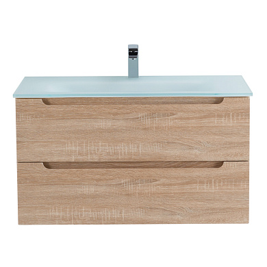 Тумба с раковиной подвесная Belbagno ETNA 900, Rovere Bianco, 910х460х515, ETNA-900-2C-SO-WO-P/BB910/465-LV-VTR-BO