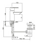 Смеситель для биде CEZARES GARDA-BSM1-01-Cr