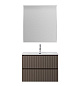 Тумба с раковиной подвесная BelBagno UNO-MINI-1000-2C-SO-СO Бежевый матовый, раковина белая BB-8099-3-100