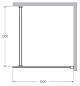Душевая перегородка CEZARES LIBERTA-L-1-120-120-C-NERO