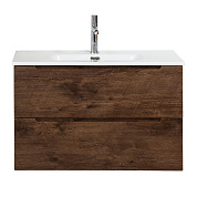Тумба с раковиной подвесная Belbagno ETNA 39-800, Rovere Moro, 810х390х515, ETNA39-800/390-2C-SO-RW-P/BB800/390ETL
