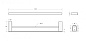 Полотенцедержатель двойной 60 см CEZARES STYLUS-THD-60-BORO