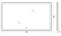 Зеркало с подсветкой и подогревом BelBagno SPC-MAR-1400-800-LED-TCH-WARM