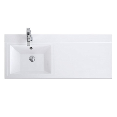 Раковина из литьевого мрамора, левосторонняя Belbagno BB1200/480-LV-MR-L