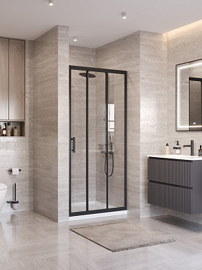 Душевая дверь BelBagno UNO-195-BF-3-100-C-NERO