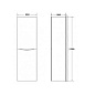 Колонна подвесная, Belbagno Luce 350x350x1700, Stucco Cemento, LUCE-1700-2A-SC-SCM