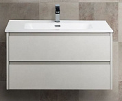KRAFT База под раковину с двумя выкатными ящиками, Bianco Opaco, 910х460х515, KRAFT-900-2C-SO-BO