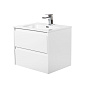 Тумба с раковиной подвесная Belbagno KRAFT 600, Bianco Opaco, 610х460х515, KRAFT-600-2C-SO-BO/BB600ETL