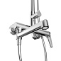 Душевая стойка со смесителем и изливом BelBagno UNIQUE-VSCM-CRM