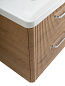 Тумба подвесная с керамической раковиной, Belbagno DUE, 50 см Rovere Nature DUE-500-2C-SO-RN-P+RS333CP.4/160+BB-8076-3-50