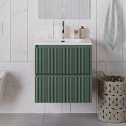 Тумба с раковиной подвесная BelBagno UNO-700-2C-SO-VO Еловый матовый, раковина белая BB-8099-70